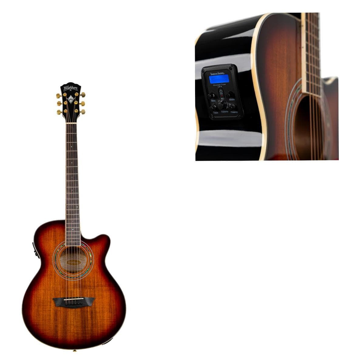 Fesitval Series Cutaway Mini Jumbo Acoustic Electric Guitar