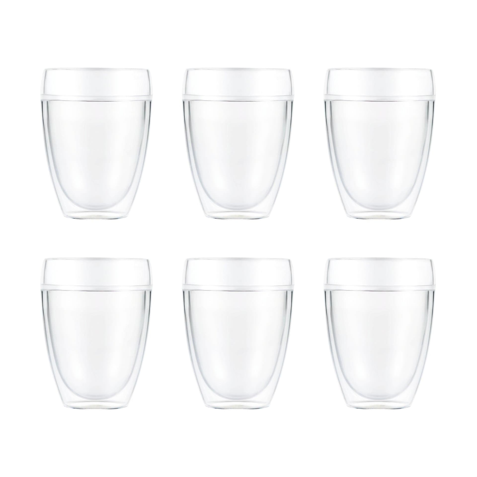 Pavina Outdoor 6pc Double Wall 12oz Shatterproof Tumblers