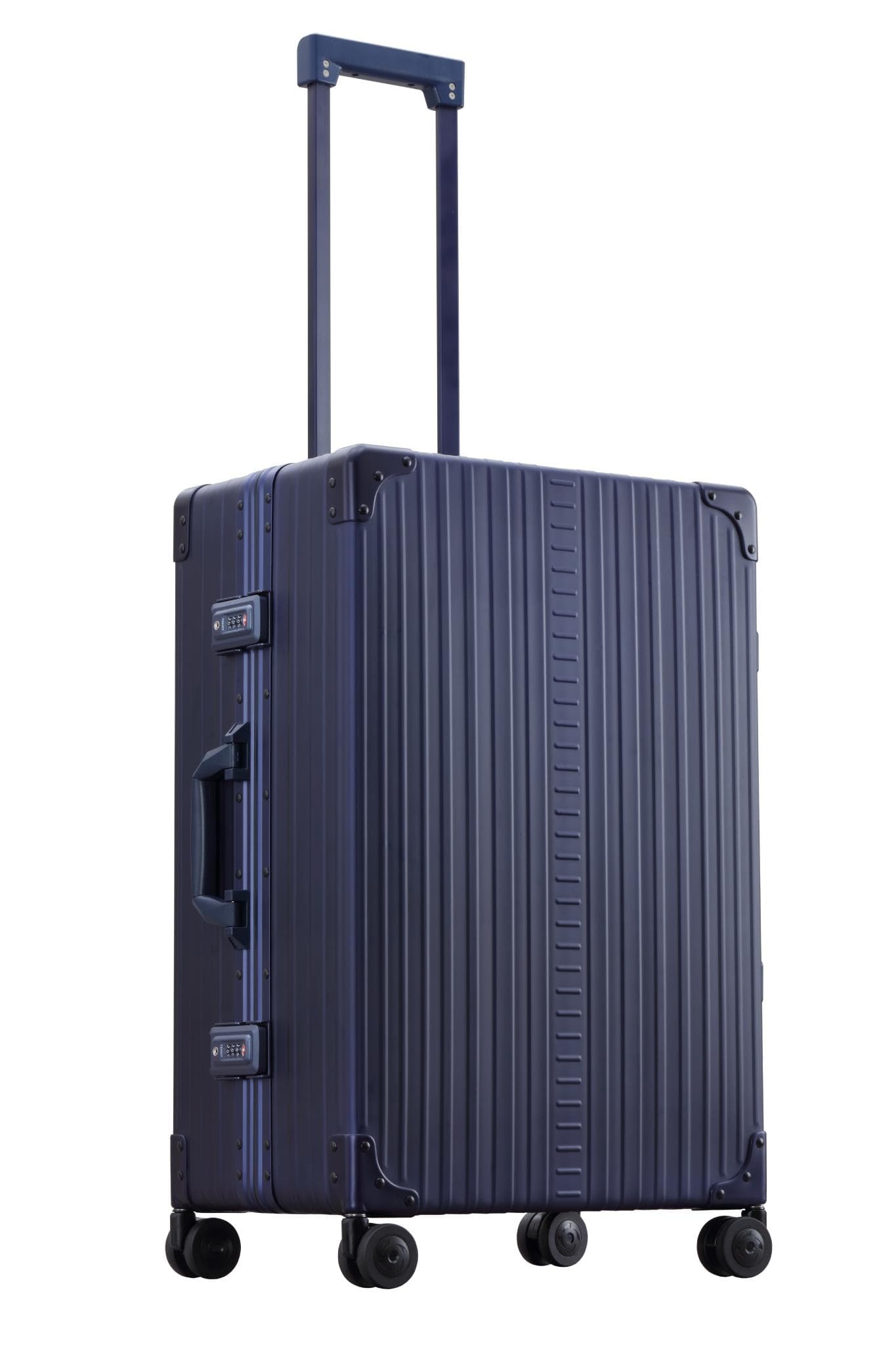 Aleon 26" Traveler Aluminum Hardside Checked Luggage (Sapphire) Blue