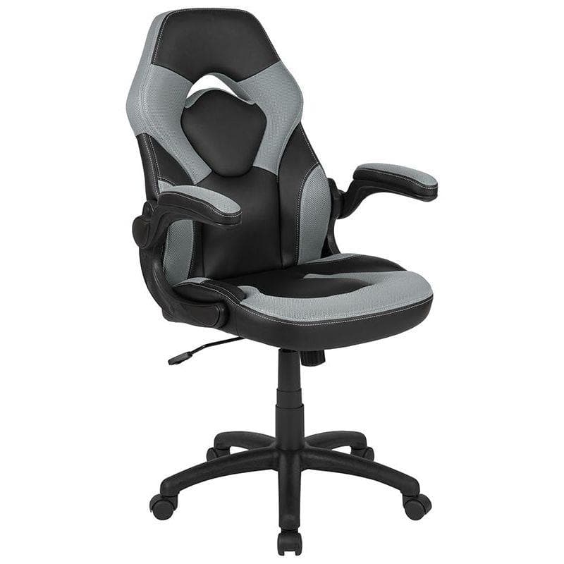 Gray/Black X10 Series Ergonomic Racing Style Gaming Chair
