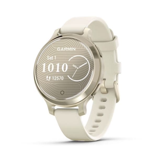 Lily 2 Active Smartwatch Lunar Gold w/ Bone Silicone Band
