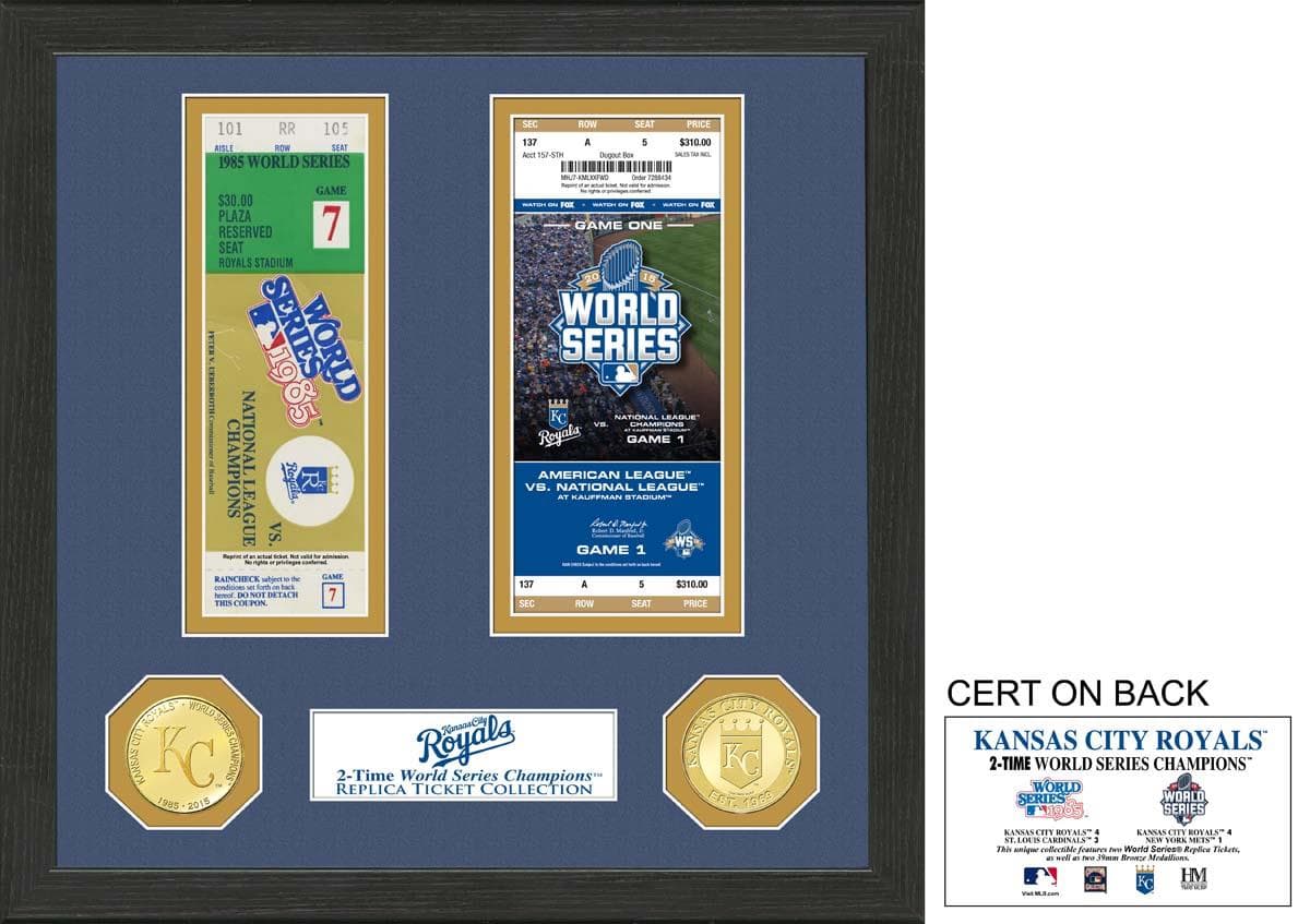Kansas City Royals WS Ticket Collection