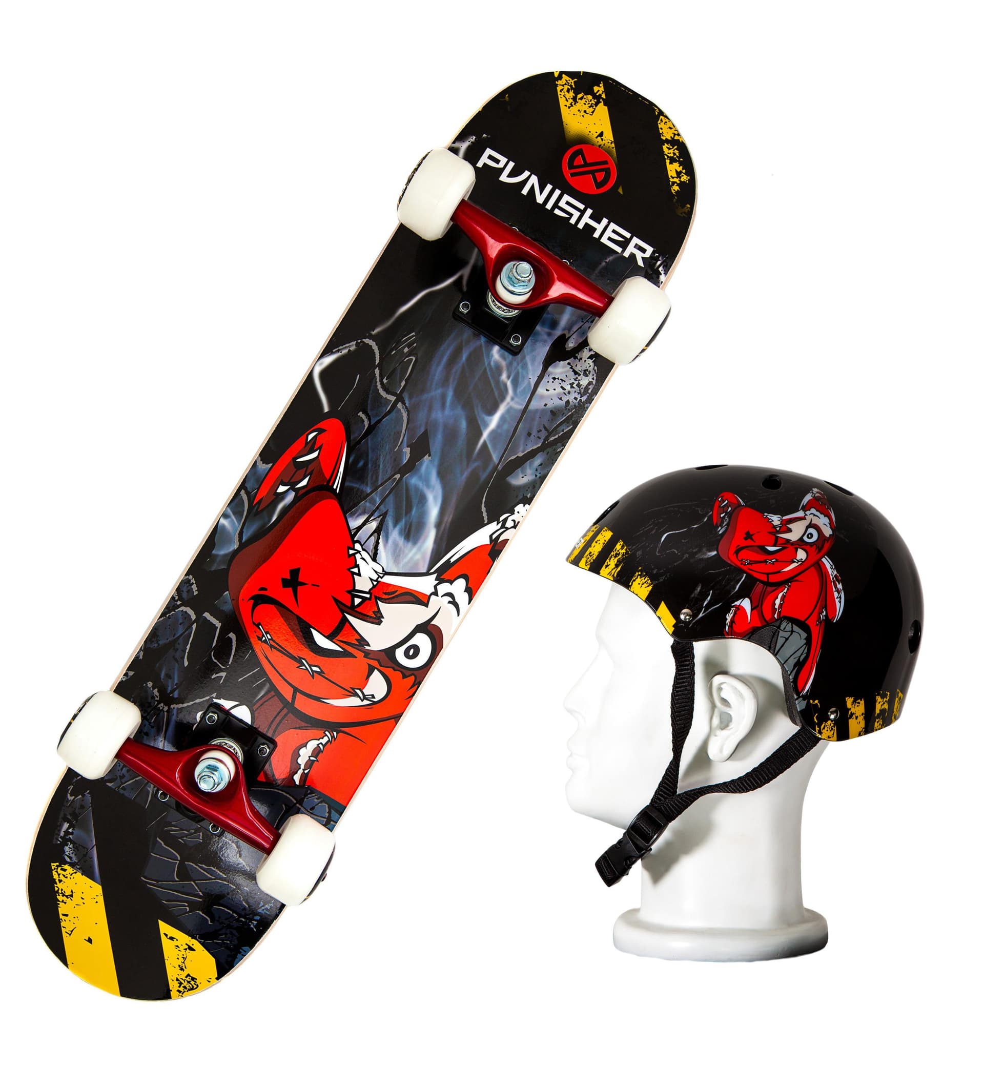 Teddy Skateboard And Helmet Combo Pack
