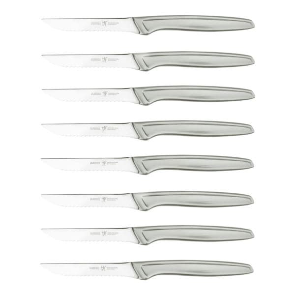 8pc Stainless Steel Serrated Steak Knife Set