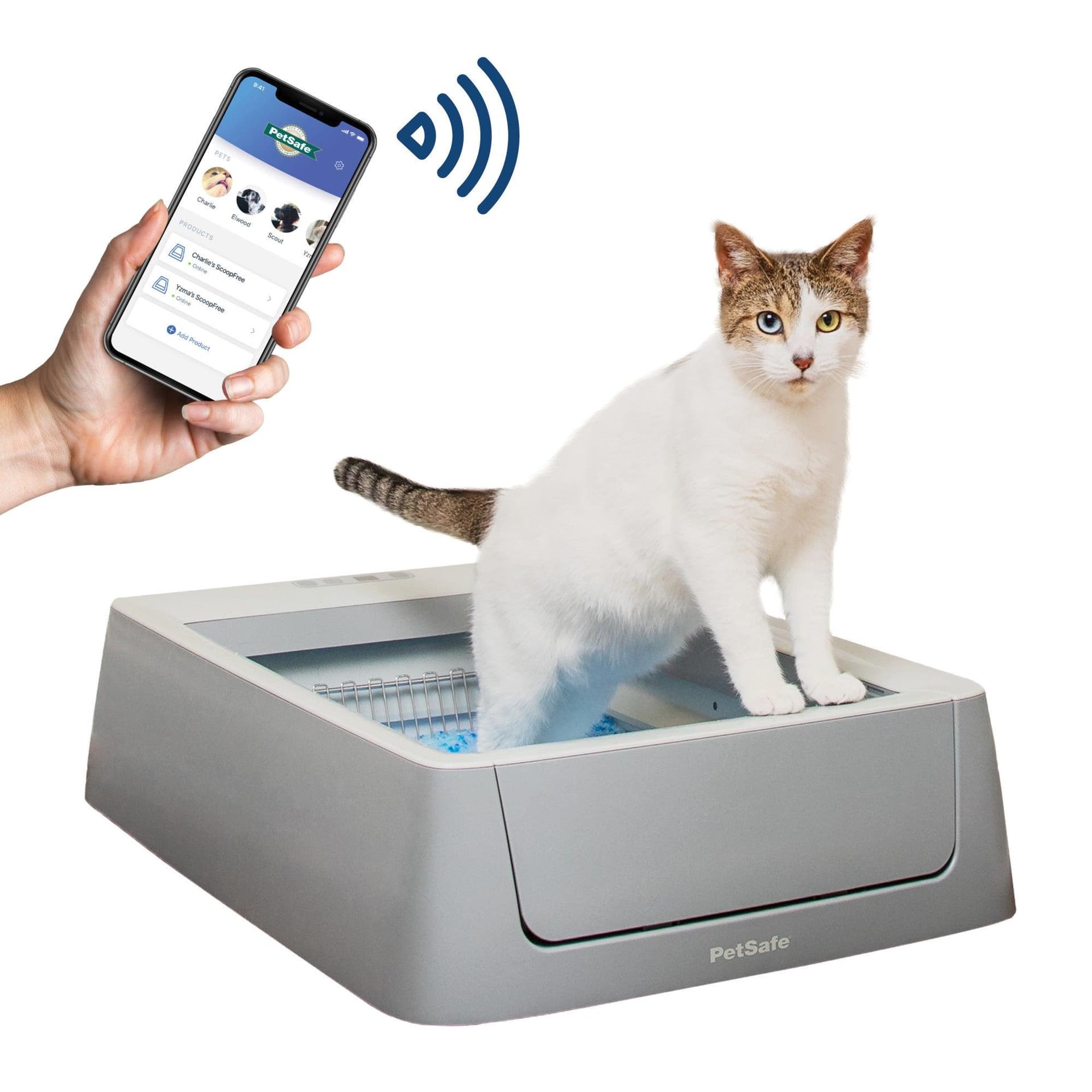 ScoopFree Crystal Smart Self-Cleaning Litter Box