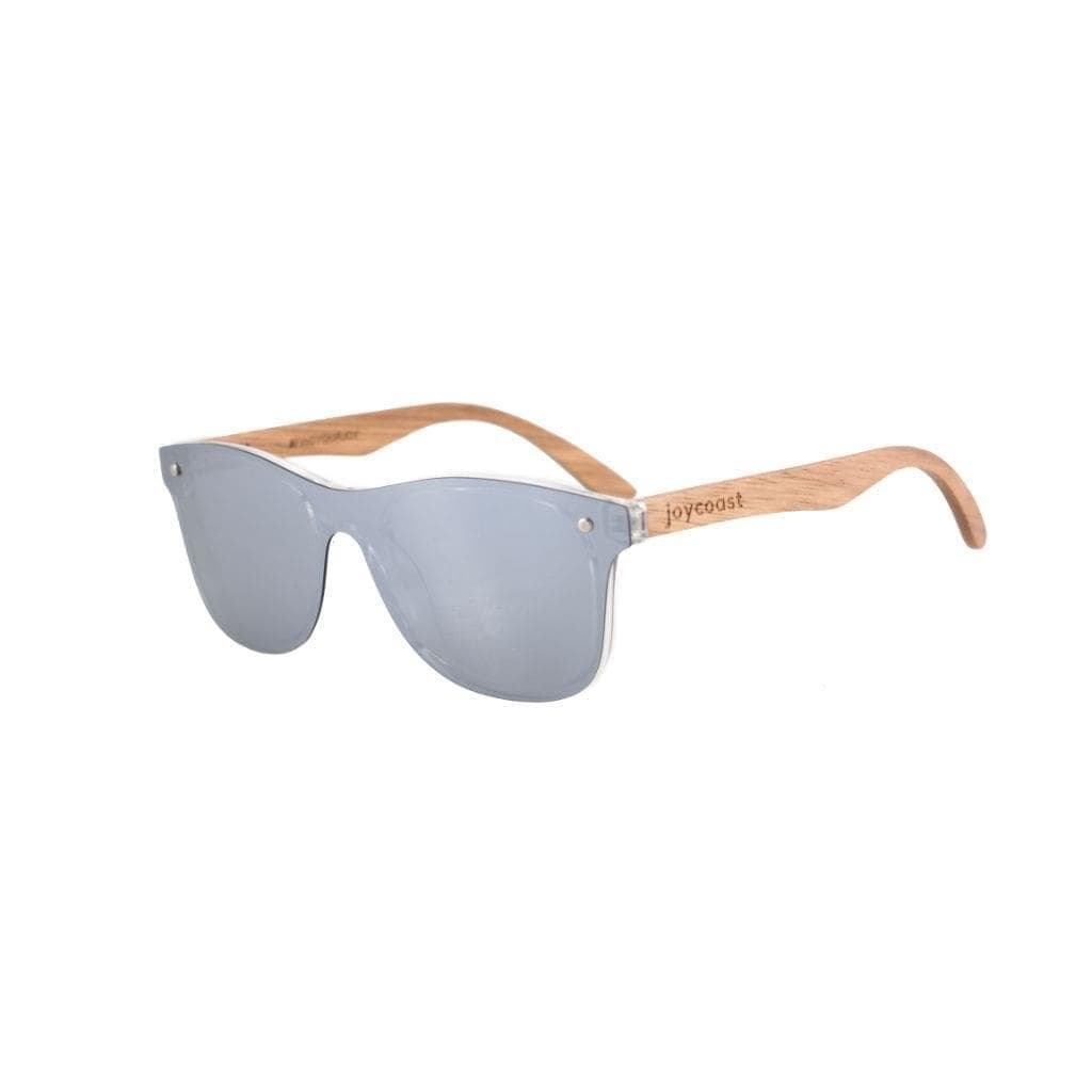 Brite - Frameless Walnut Wooden Sunglasses Grey