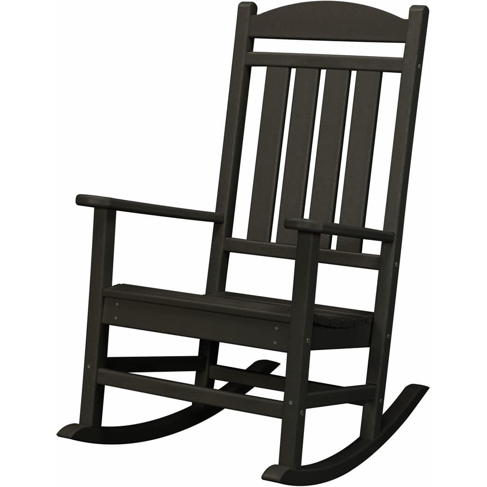 All-Weather Pineapple Cay Porch Rocker - Black