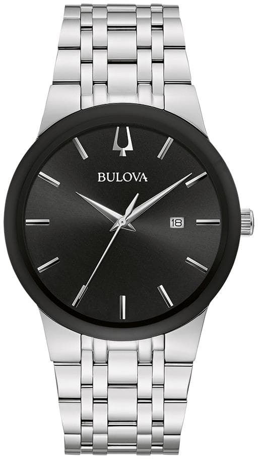 Mens Future Corporate Exclusive Silver-Tone Stainless Steel Watch Black Dial