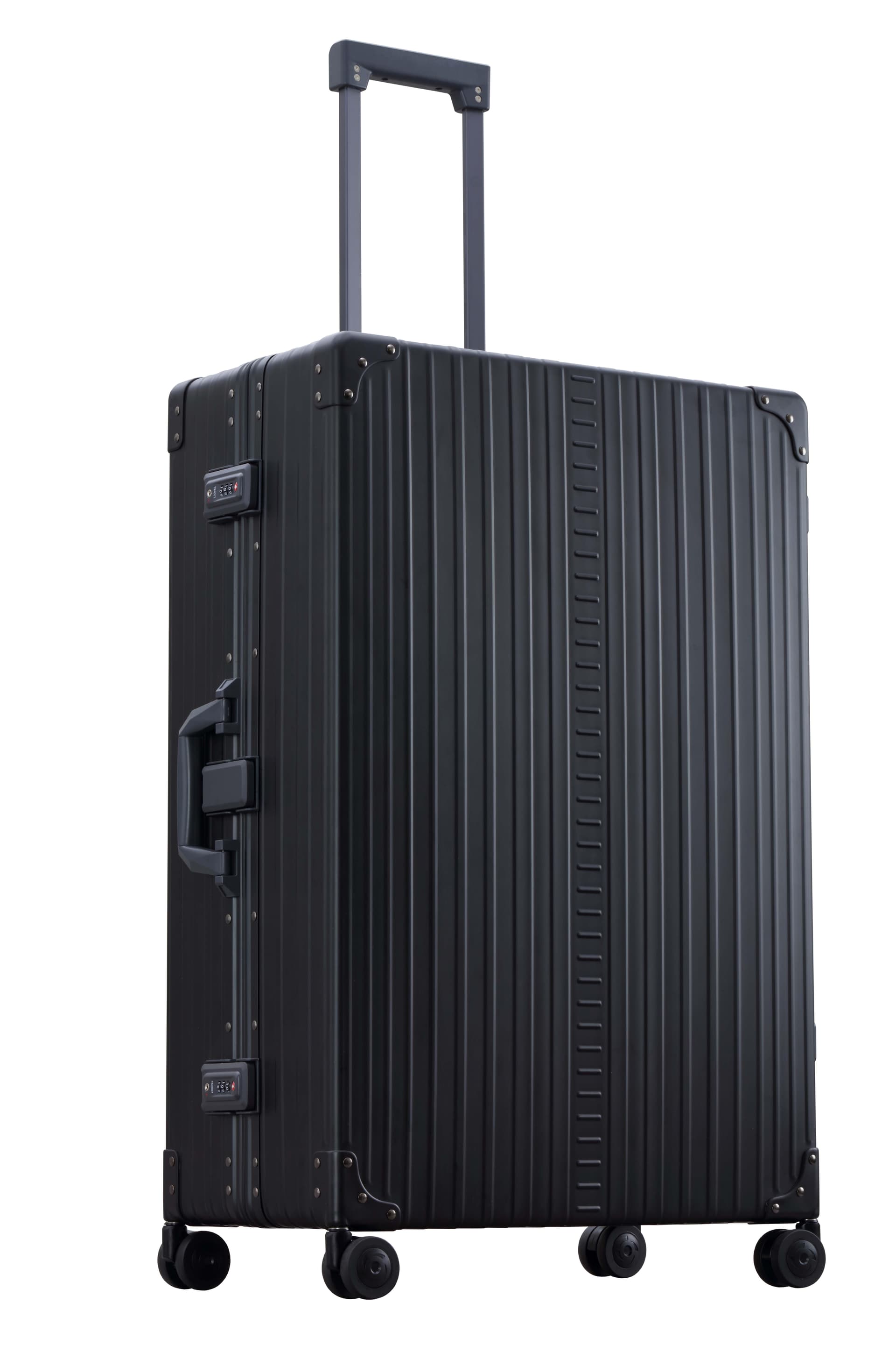 Aleon 32" Macro Traveler Plus Aluminum Hardside Checked Luggage (Onyx) Black