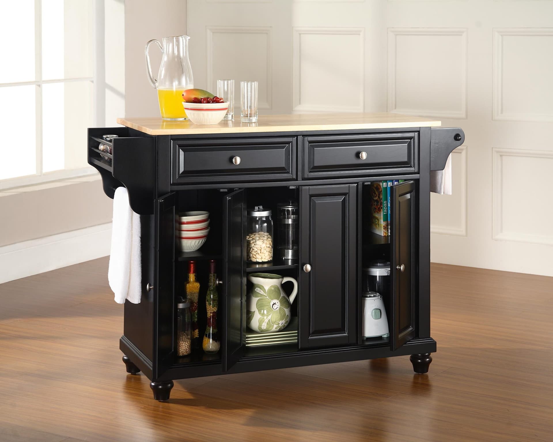 Cambridge Wood Top Full Size Kitchen Island/Cart
