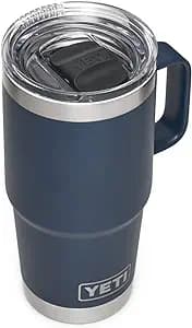 Yeti Rambler 20 oz Travel Mug - Navy w Stronghold Lid