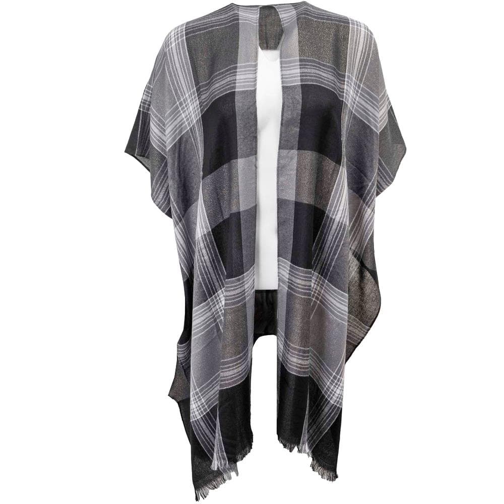 Lurex Plaid Kimono