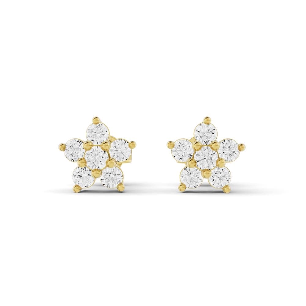 Star Lab Diamond Earrings Size 0.38 CTW