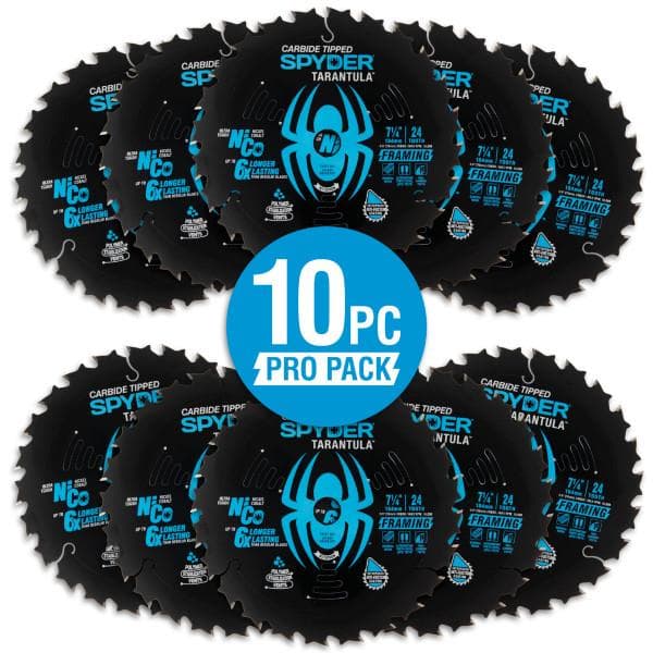 Spyder 7.25" Framing Circular Saw Blades (10-Pack)