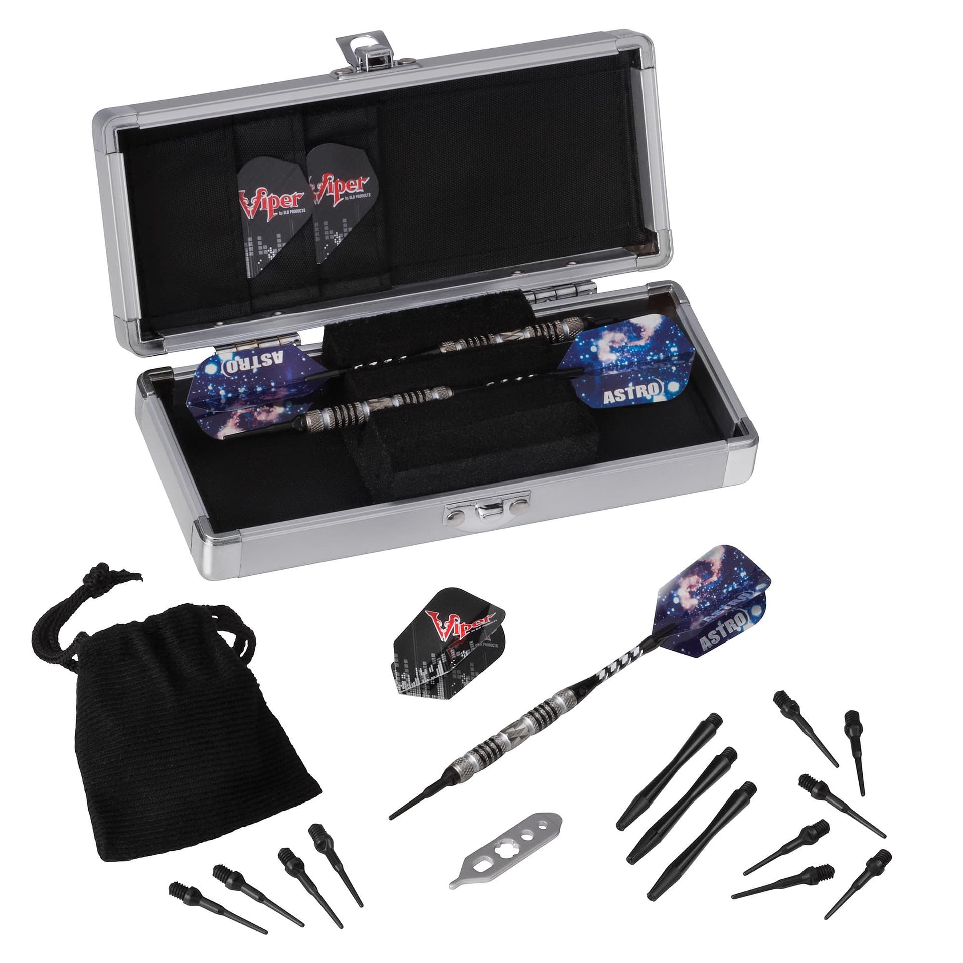 Viper Astro Tungsten Soft Tip Darts Black Rings 16 Grams