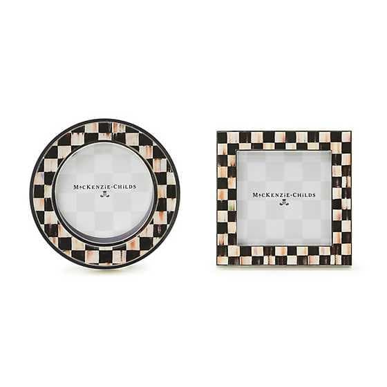 courtly check silver plated frames, set of 2