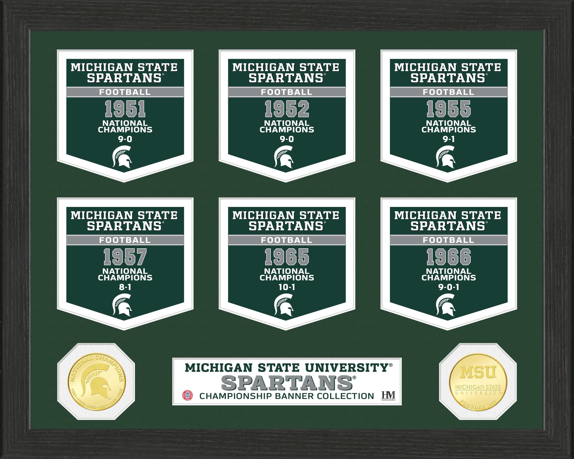 Michigan State University National Champions Banner Collection
