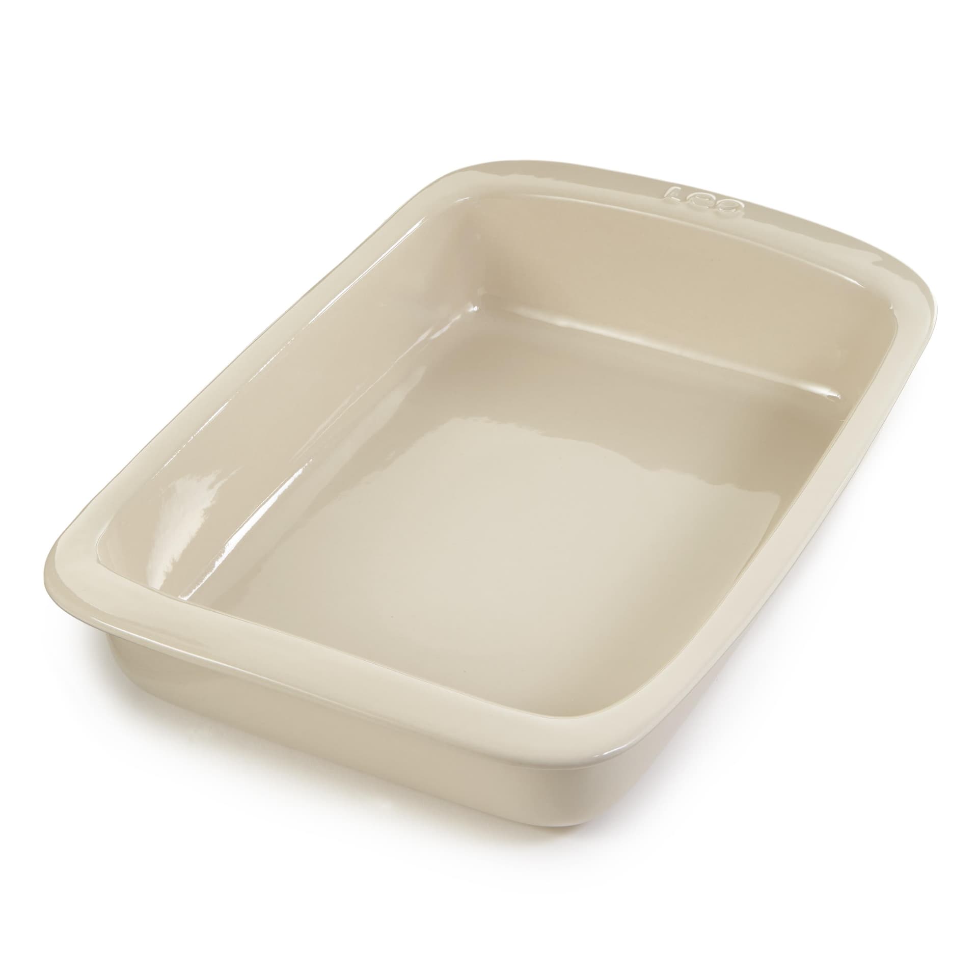 Leo Balance Stoneware Baking Dish 14", 4.4qt., Moonbeam