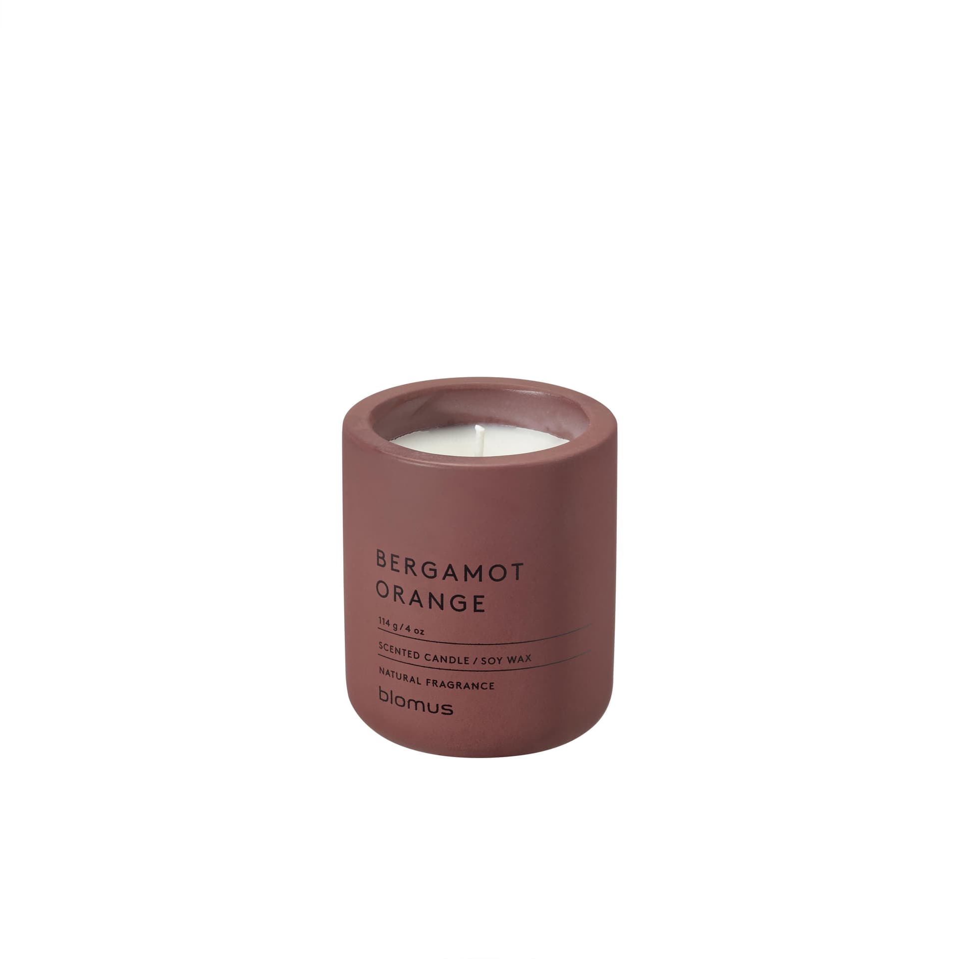 FRAGRA - Small Candle in Concrete Container- Bergamot