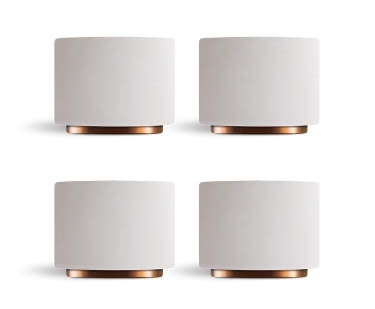 Fellow Monty Milk Art Cups Set of 4 - Matte White
