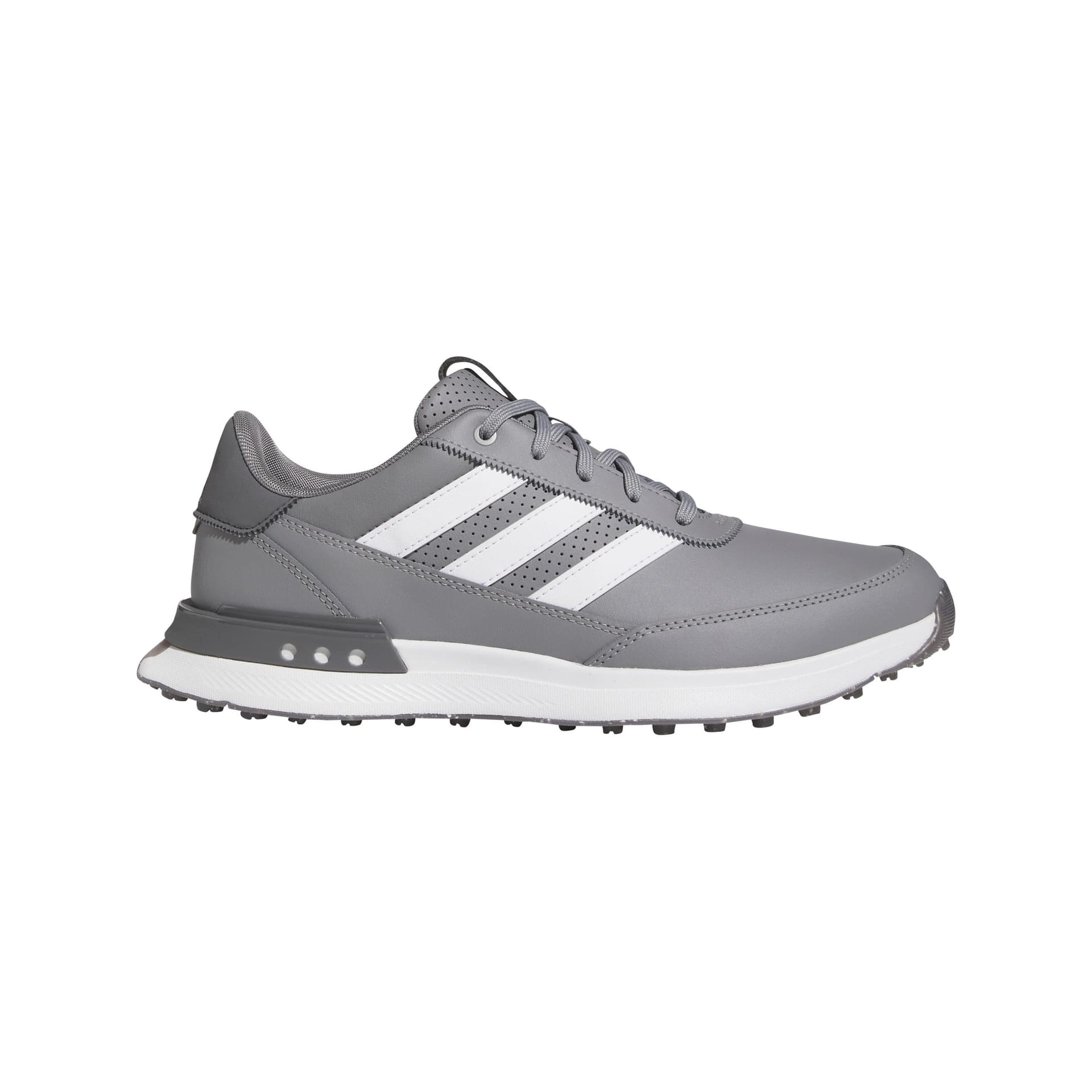 Adidas S2G 24 Leather Spikeless Golf Shoes - Grey Three/White/Grey Five/9 Medium