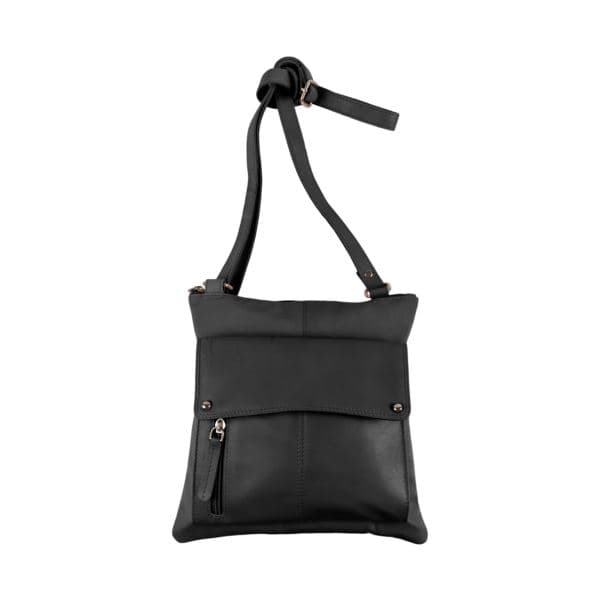 Leather RFID Organizer Crossbody Size 10"x10"x1"