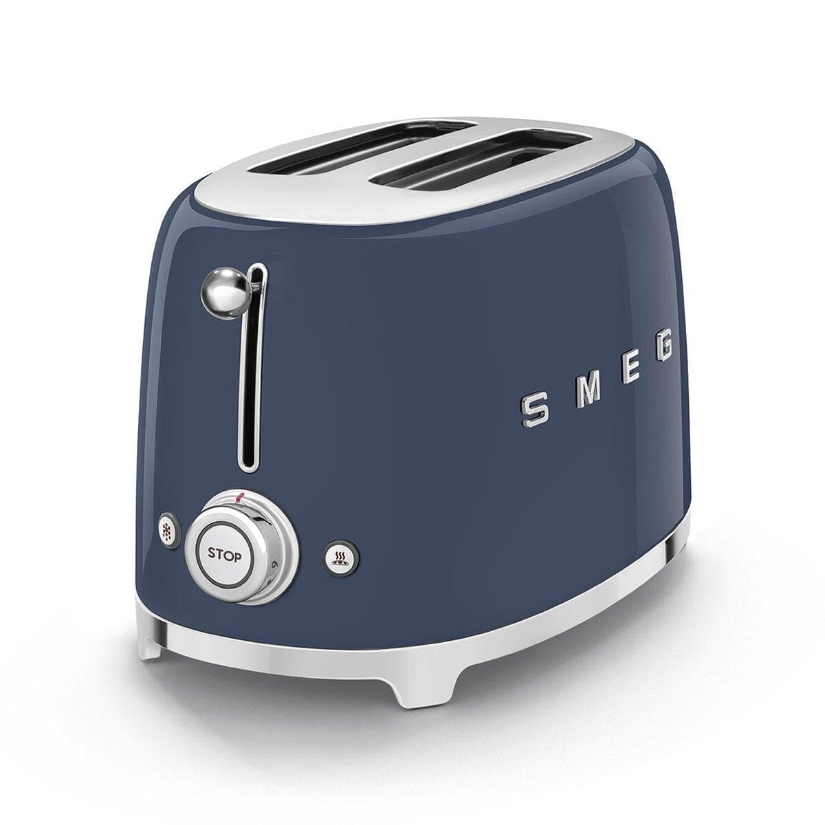 50's Retro-Style 2 Slice Toaster Navy Blue