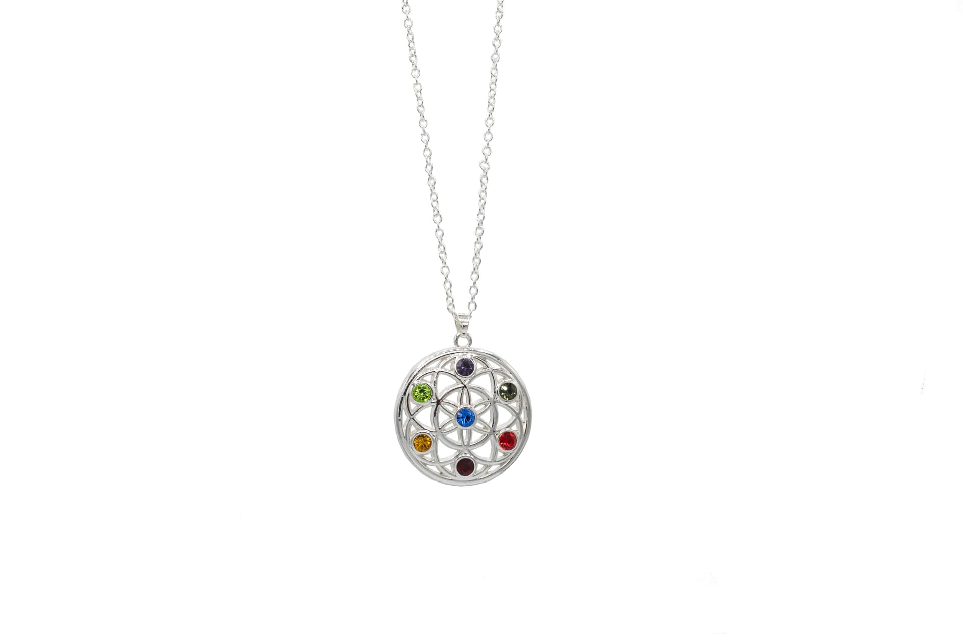 Chakra Flower of Life Necklace