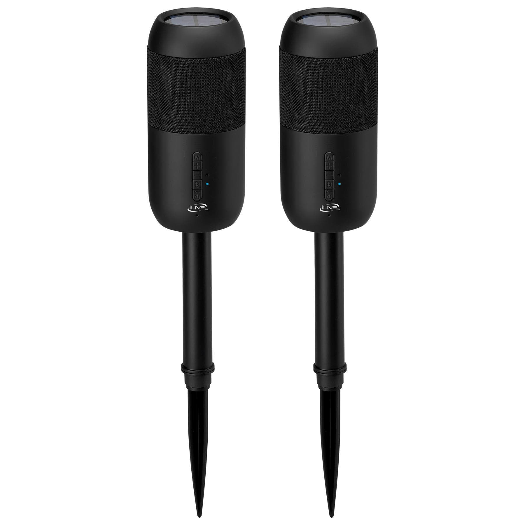 iLive Waterproof Bluetooth Stake Speakers (Set of 2)