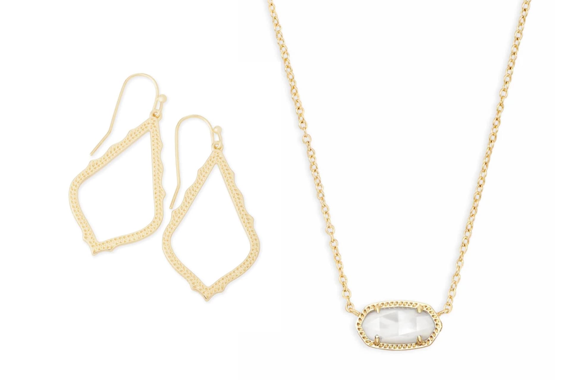 Elisa Gold Ivory MOP Sophia 2 pc set