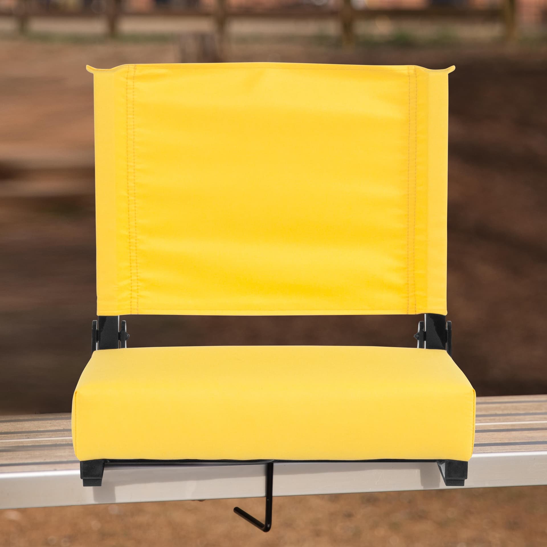 500 lb. Rated Lightweight Stadium Chair-Handle-Padded Seat, Pink