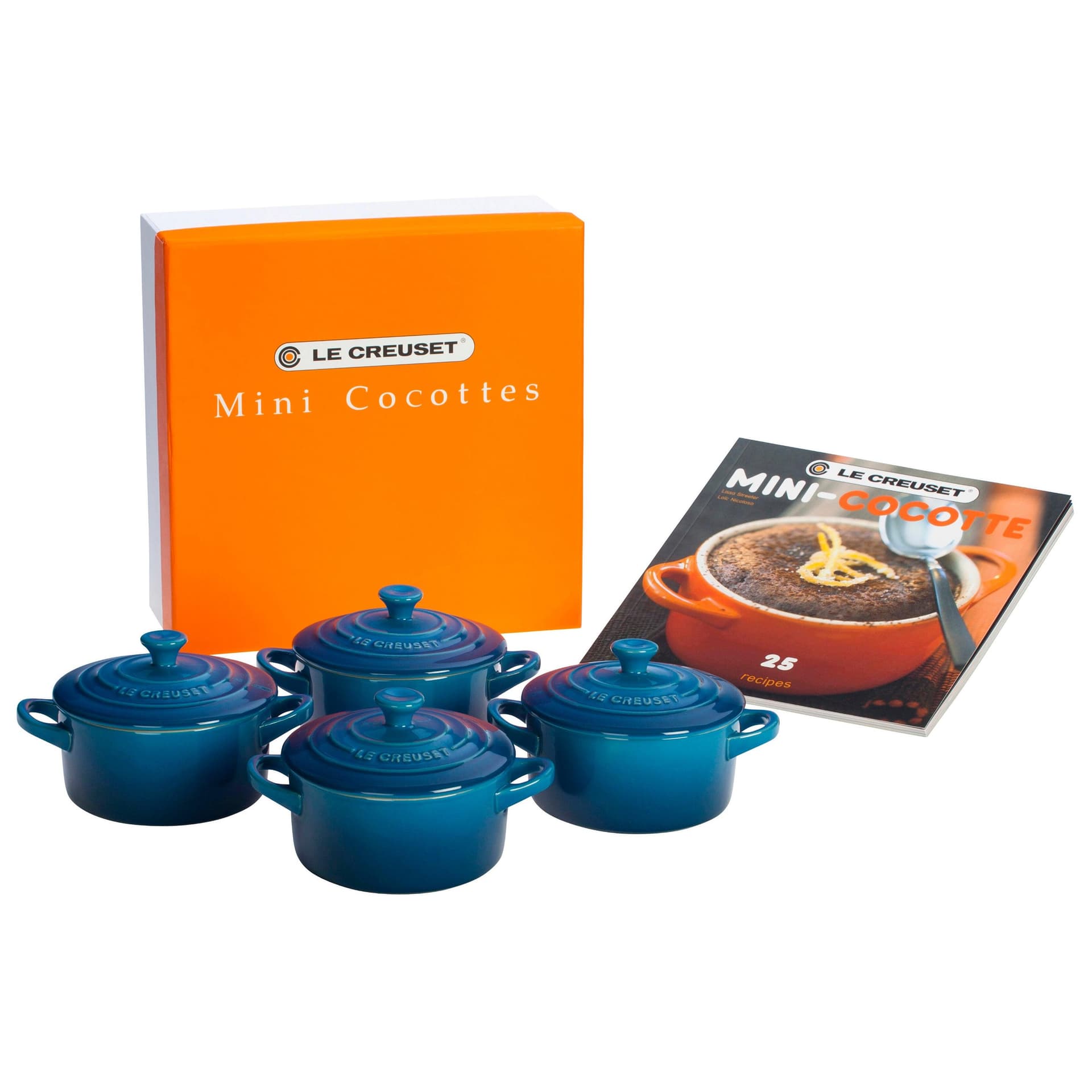 8oz Mini Cocottes Set with Cookbook - 4pk Marseille