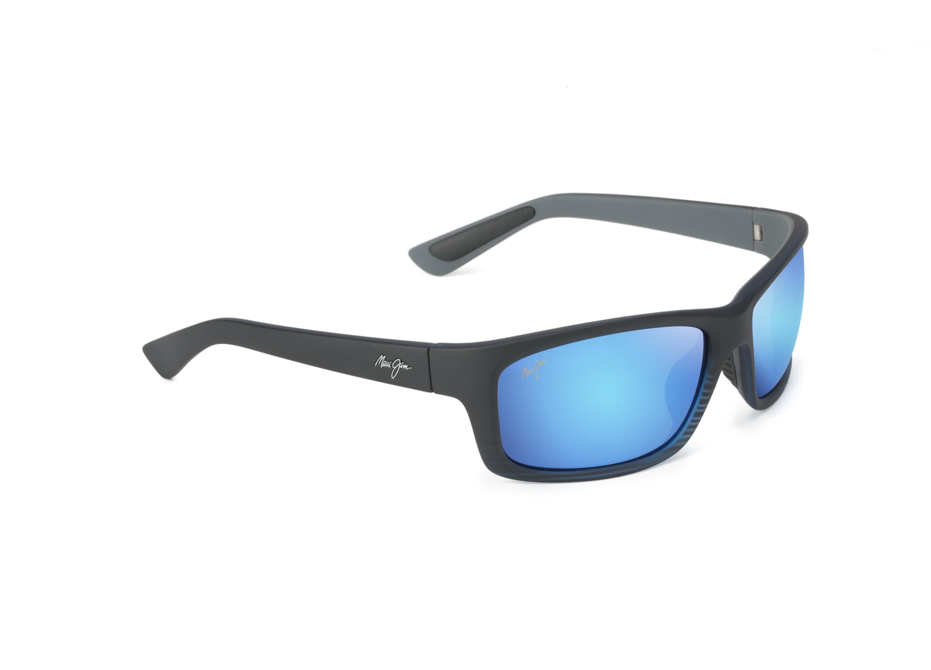Kanaio Coast Polarized Sunglasses Matte Blue Frame Blue Hawaii Lens