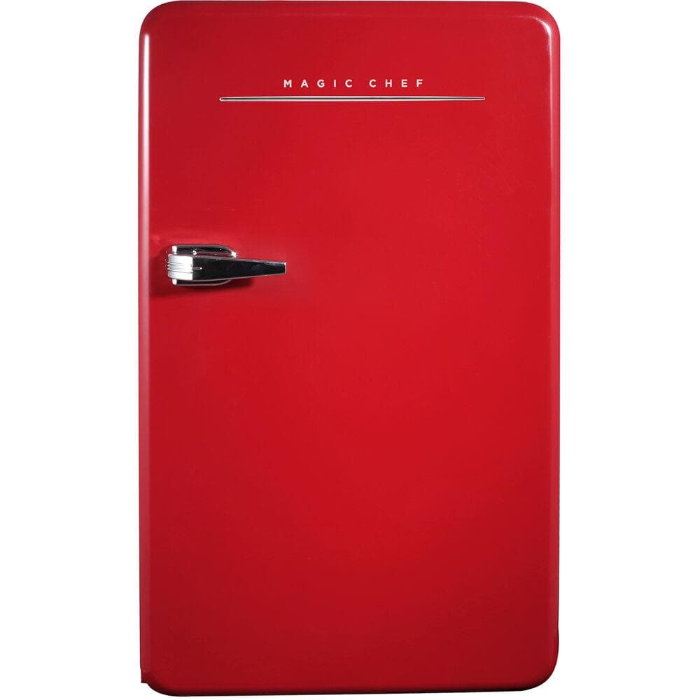 3.2 cu. ft. Retro Mini Refrigerator in Red without Freezer