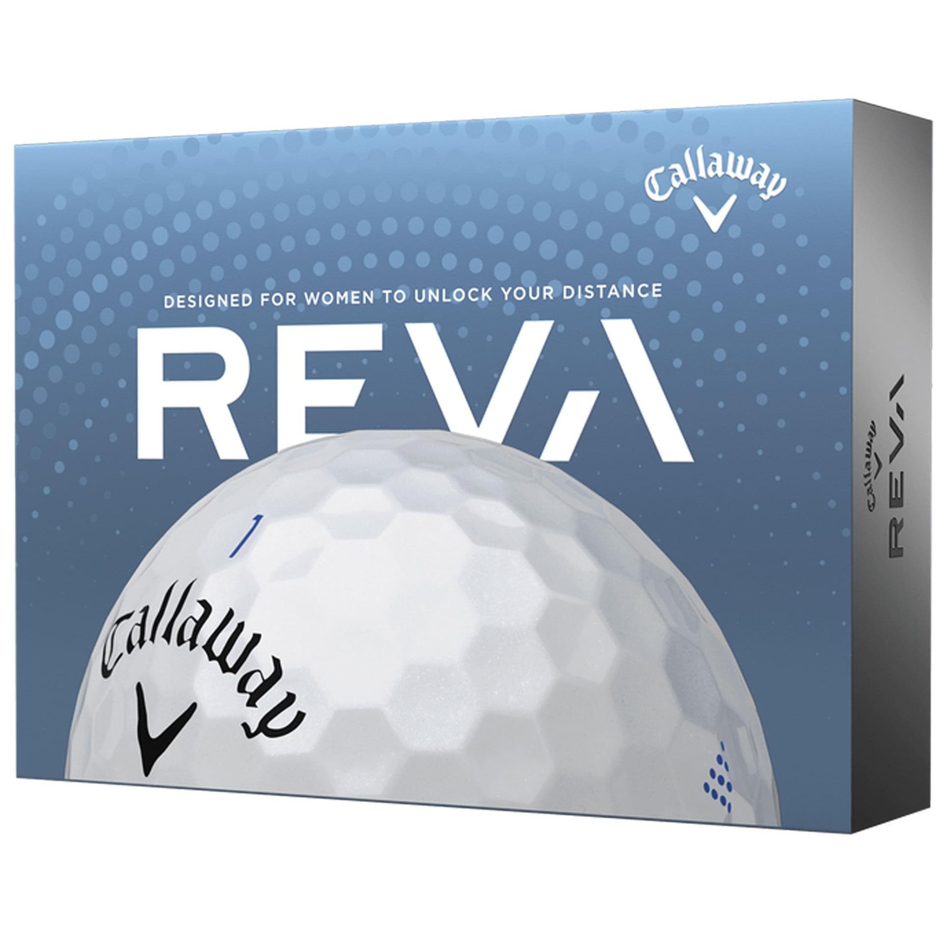 Callaway Reva 2023 White Golf Balls - 1 Dozen