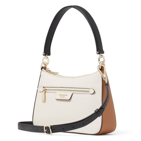 Hudson Colorblocked Convertible Crossbody - Parchment Multi