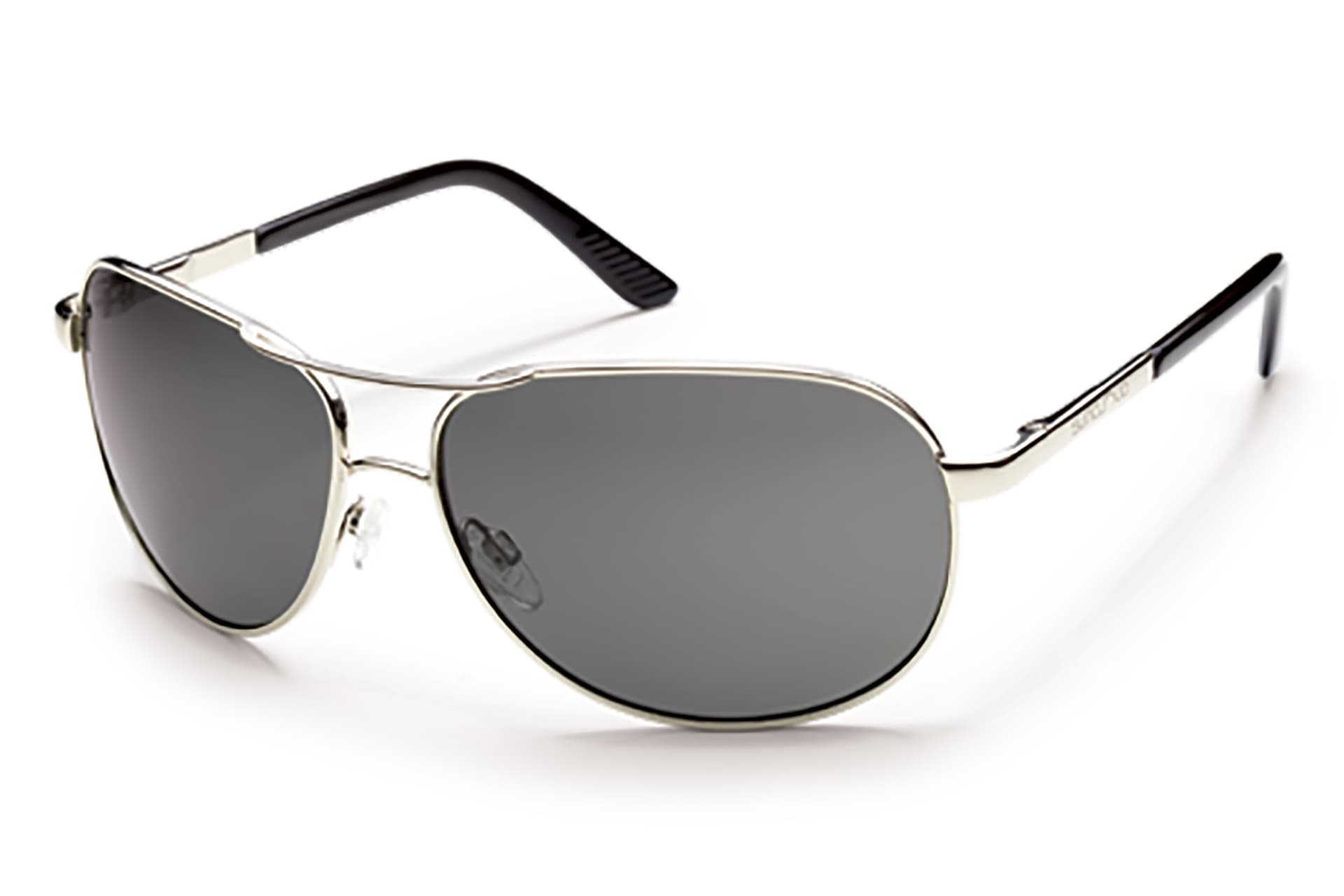 Suncloud Aviator Polarized Sunglasses - Silver/Gray