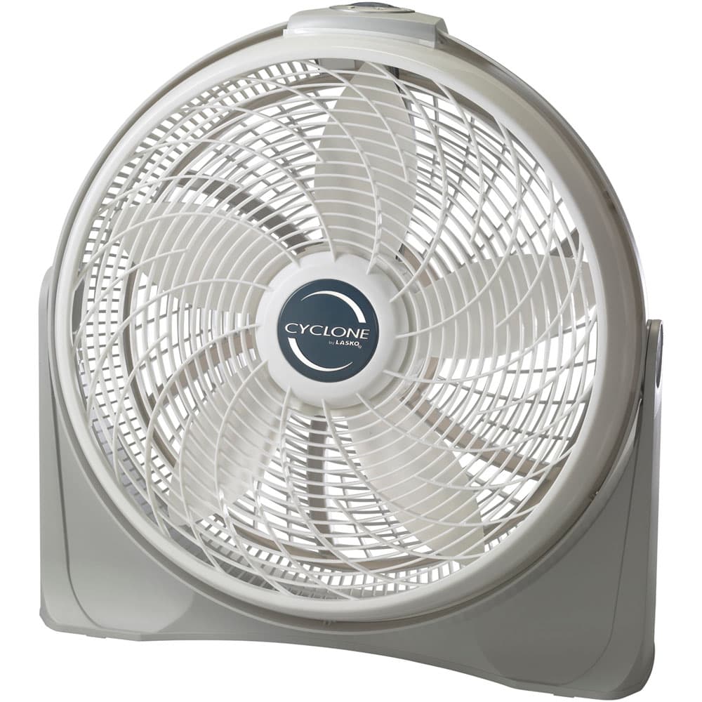 20-In. Diameter Cyclone Pivot Fan, White/Gray
