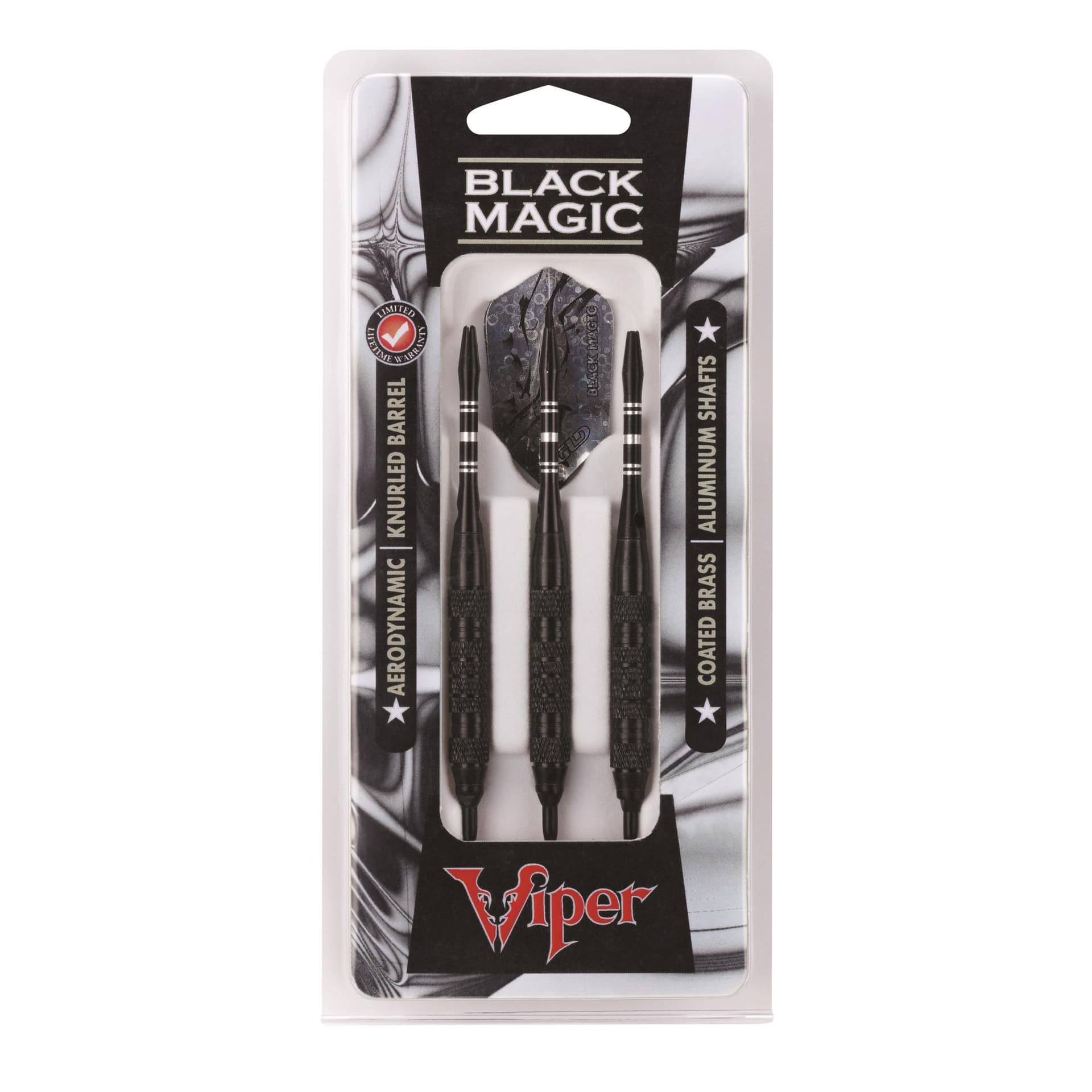 Viper Black Magic Soft Tip Darts 6 Knurled Rings 18 Grams