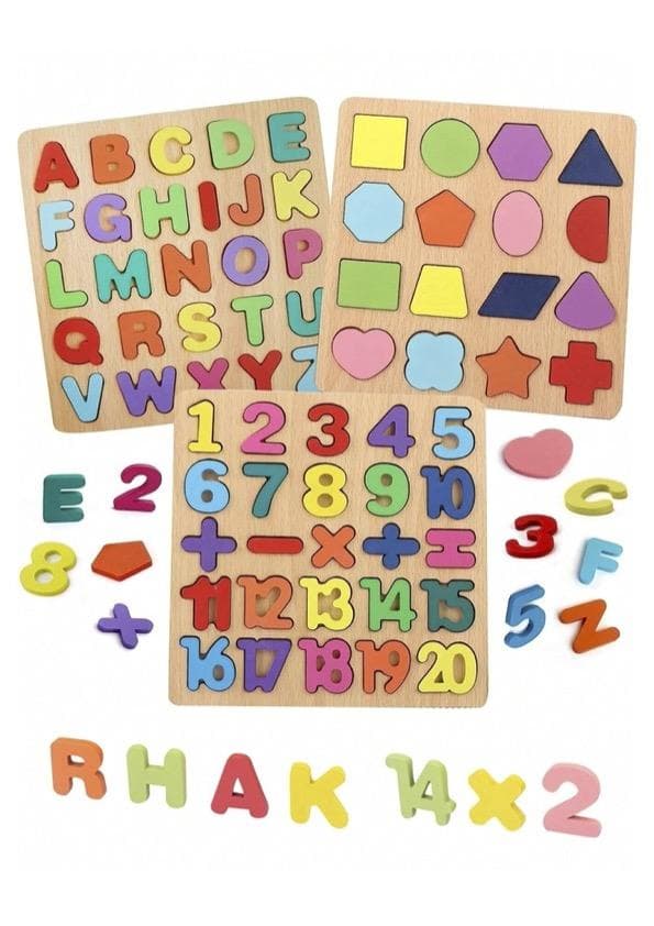 Wooden Montessori Learning Puzzles