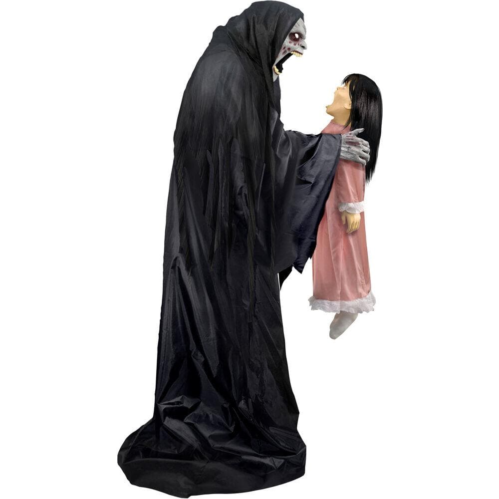 Soul Sucker Demon Reaper by Tekky, Premium Talking Halloween Animatronic, Plug-In or Battery