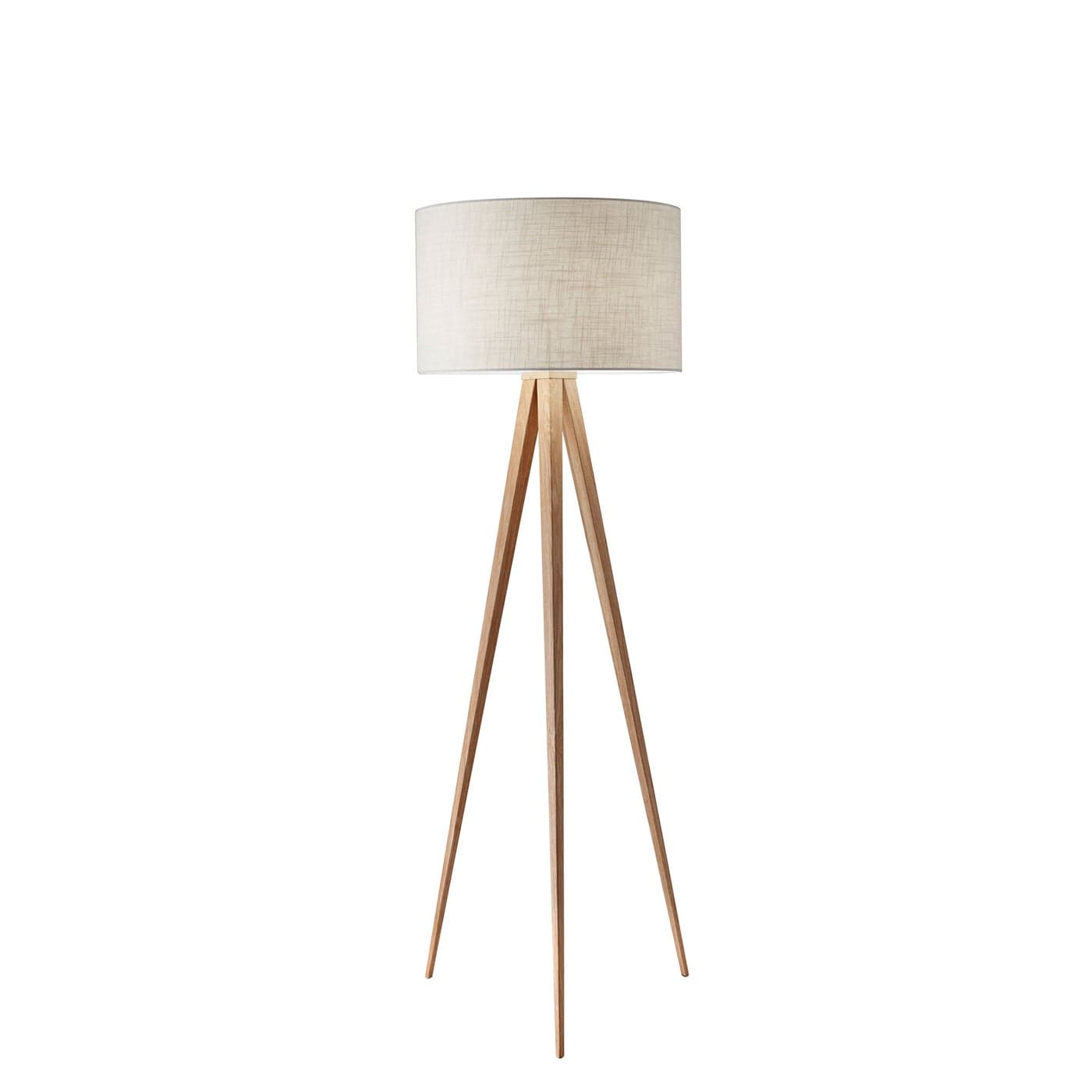 Director Floor Lamp - Natural Oak Veneer