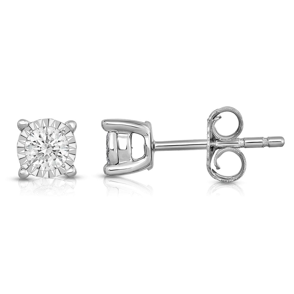 Diamond Solitaire Earrings