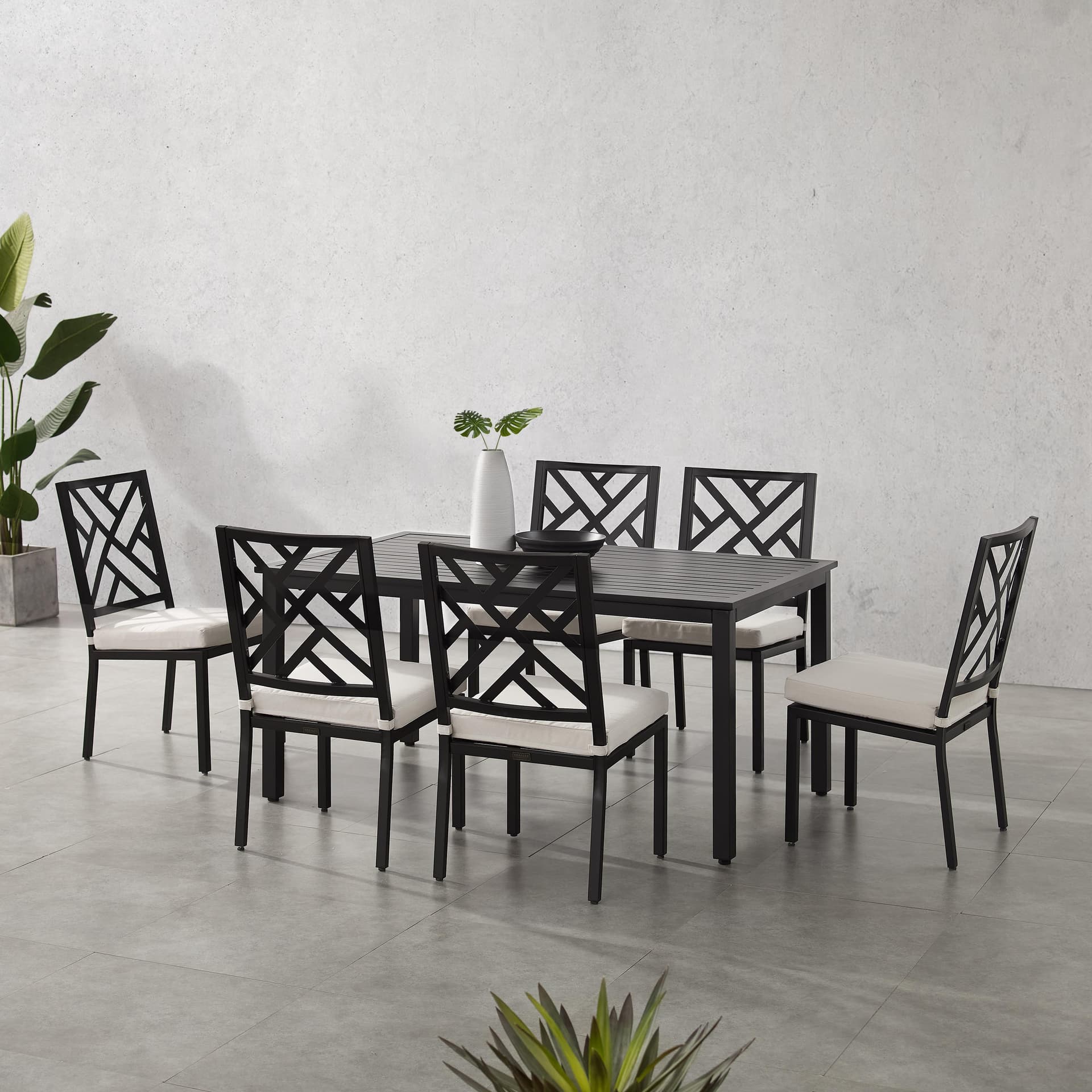 Locke 7Pc Outdoor Dining Set