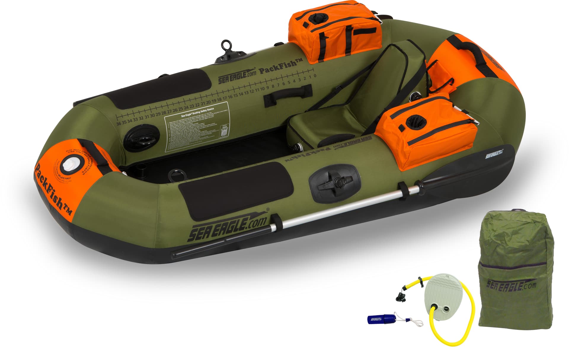 Packfish 7 Inflatable Fishing Boat Deluxe Package