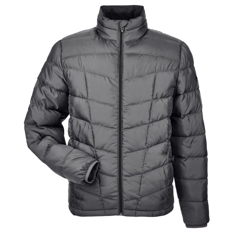 Mens Pelmo Insulated Puffer Jacket-Polar/Black-LG