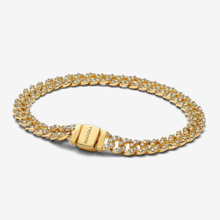 Pav Cuban Chain Bracelet Size 7.1"