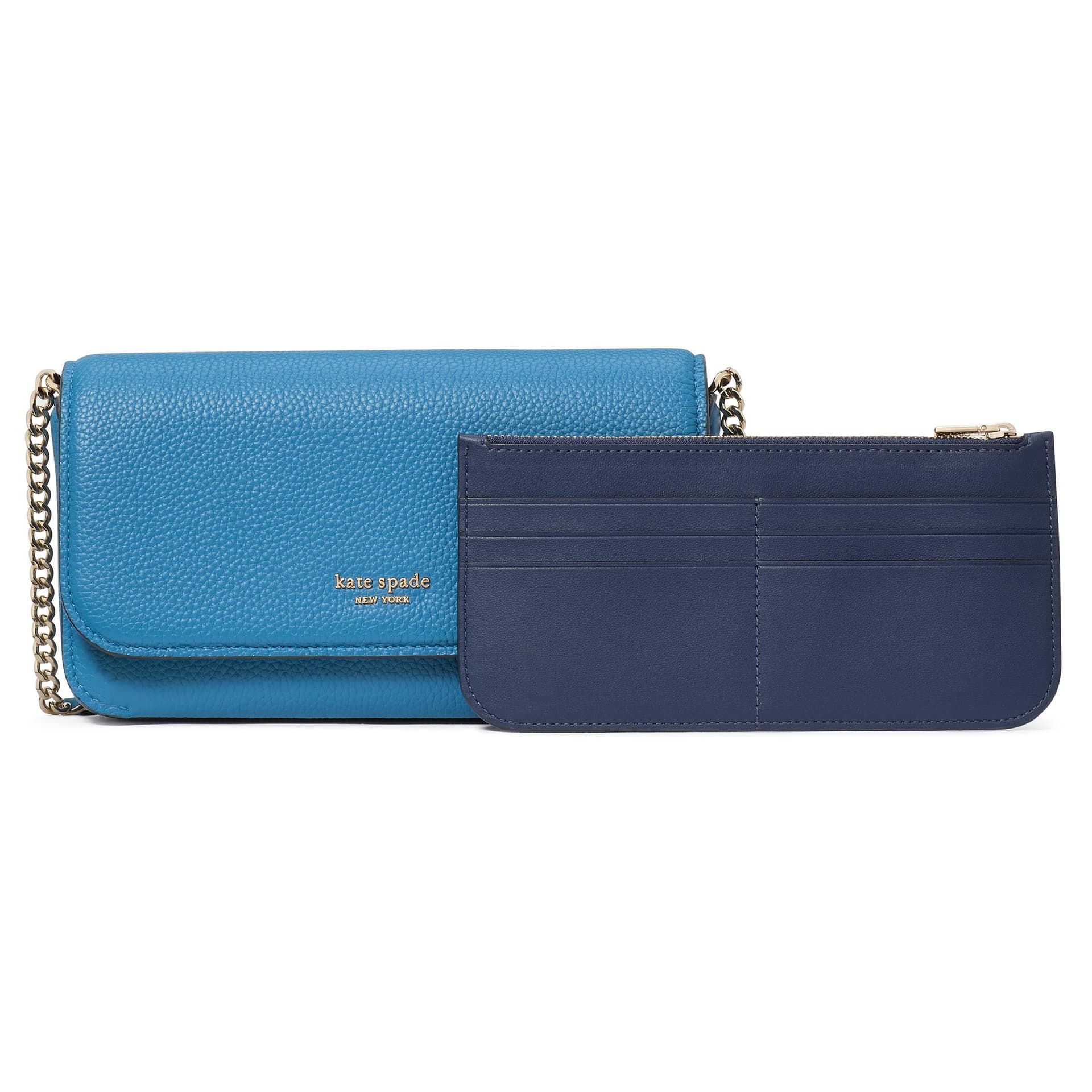 Ava Flap Chain Wallet - Back to School Blues
