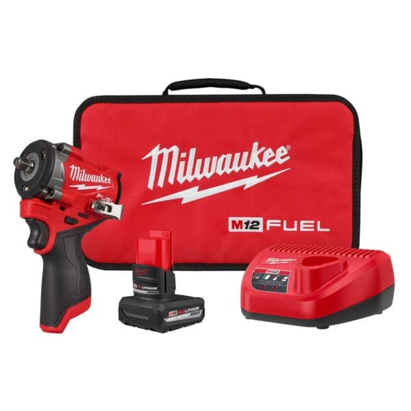 M12 FUEL Stubby 3/8" Impact Wrench Kit