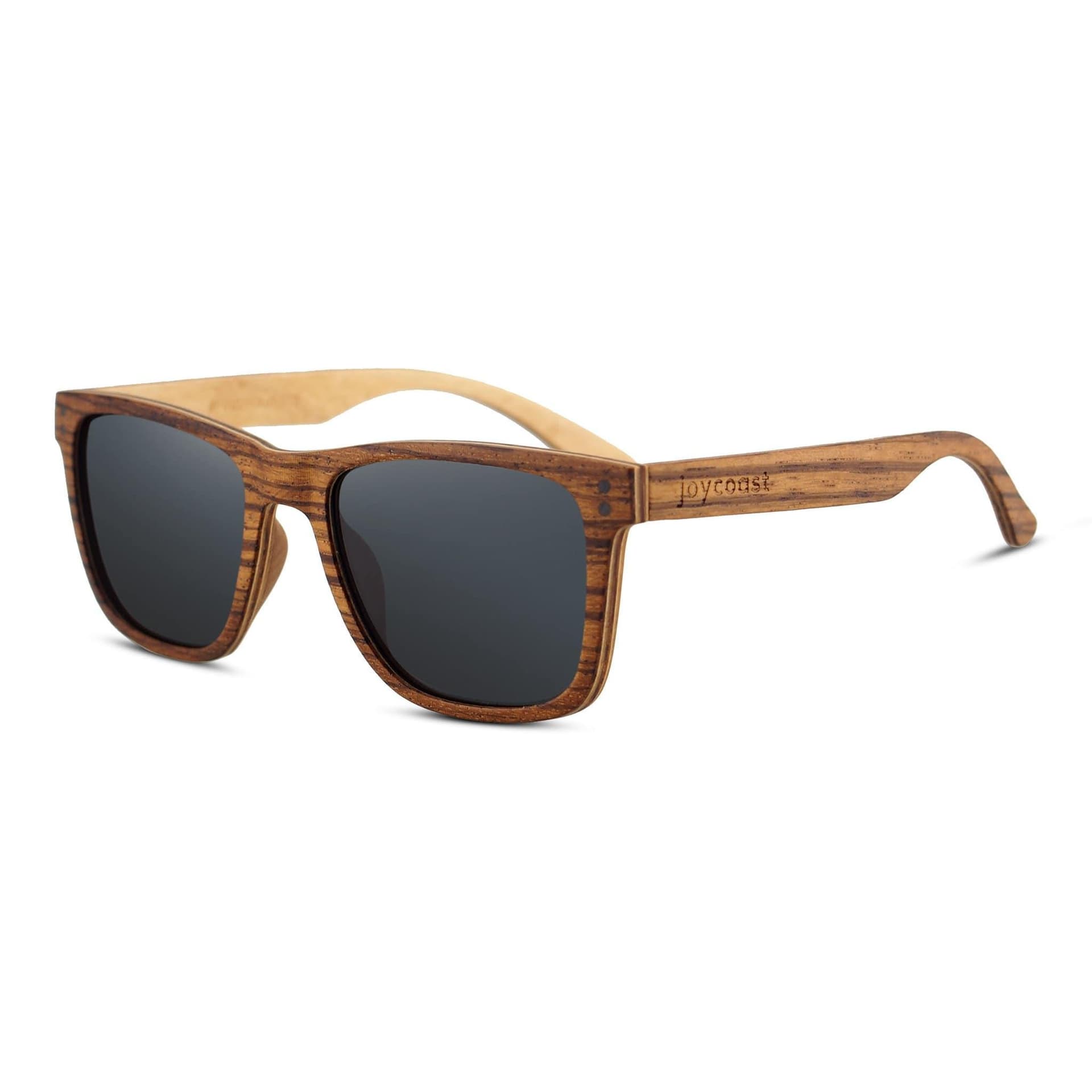 Ziggy - Zebra Wayfinder Wooden Sunglasses Amber Lens